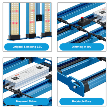 Newest LM301H EVO! 240W KingBrite Led Grow Light Samsung LM301H EVO Grow Light Bar