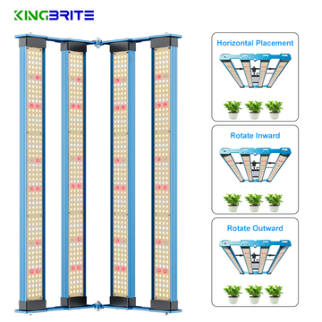 NO TAX to EU, 2024 KingBrite P55 240W Samsung LM301H EVO LED Grow Light Bar For 2 x 2 ft Tent